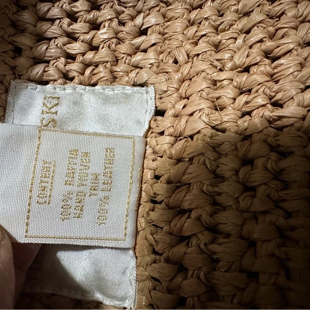 Helen Kaminski Natural Woven Tote with Tan Leather Handles - Picture 6 of 9